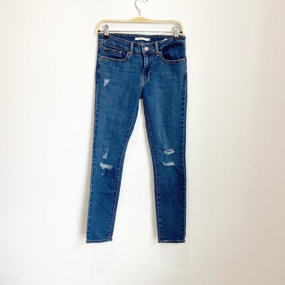 Levi’s High Rise Skinny Distressed Jeans Size 27